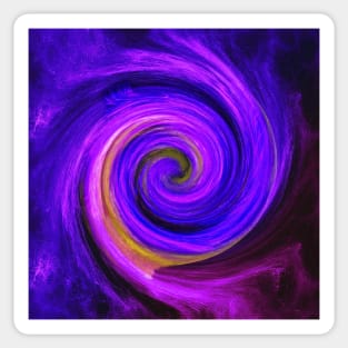 Inspirational Purple Vortex Law of Attraction Graphic Art Design face masks, Phone Cases, Apparel & Gifts Sticker